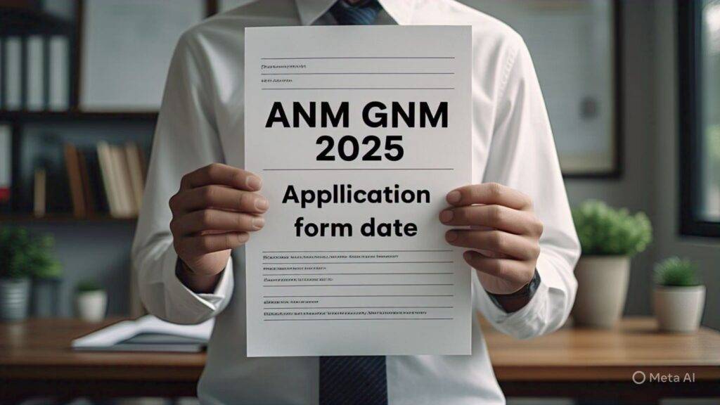 ANM GNM 2025 Application form date west bengal