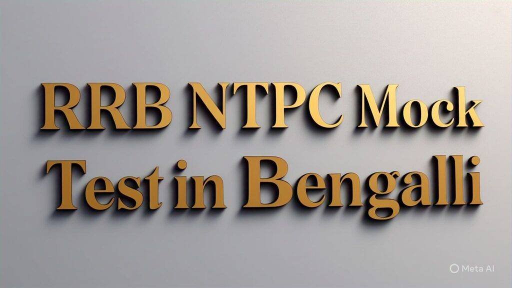 RRB NTPC Mock Test in Bengali